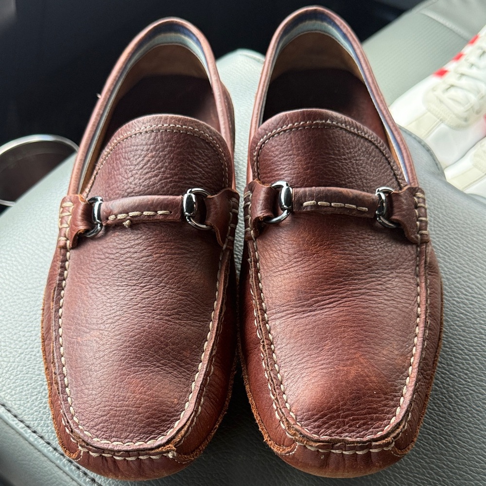 Johnston@ Murphy Flex Men's Brown Leather Loafers
